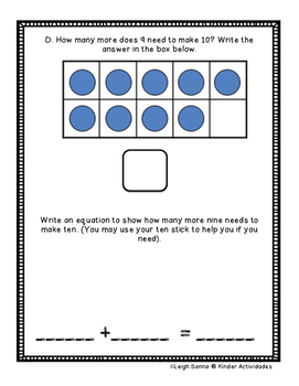 kindergarten math module 4 end of module written assessment by leigh sanna