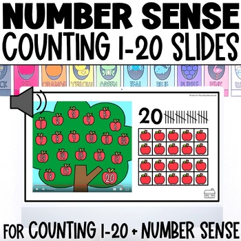 Preview of Kindergarten Math Number Sense | Numbers 1-20 Counting Digital Resource