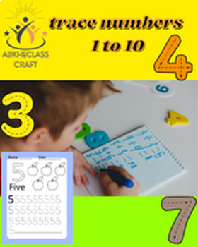 Preview of Kindergarten Math Number Sense Tracing Worksheets Writing Numbers 1 to 10