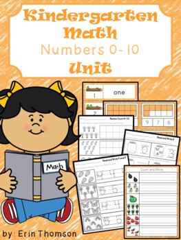 Preview of Kindergarten Math Unit ~ Numbers 0-10