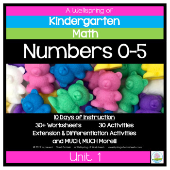 Preview of Kindergarten Math Curriculum | Numbers 0-5 | Unit 1