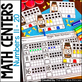 Kindergarten Math Teen Numbers Centers to Practice Numbers