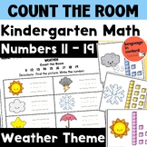 Kindergarten Math Numbers 11 to 19 Write the Room Base 10 