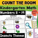 Kindergarten Math Numbers 11 to 19 Count Write the Room Pl