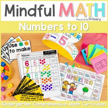 Preview of Kindergarten Math - Numbers to 10 Unit - Math Centers, Worksheets & Activities