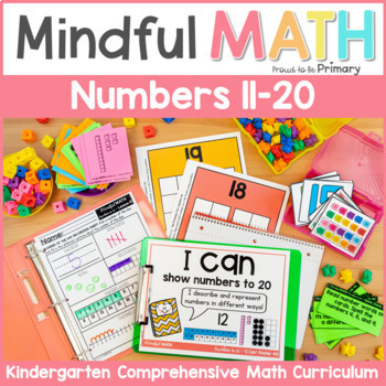 Preview of Kindergarten Math - Numbers to 20 Unit - Math Centers, Worksheets & Activities