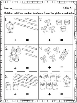 Kindergarten Math Operations & Algebraic Thinking by Becca Giese