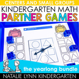 Kindergarten Math Partner Games | Math Centers + Guided Ma