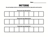 Kindergarten Math - Patterns - Create A Pattern