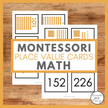Preview of Kindergarten Math Place Value Montessori Math Activity