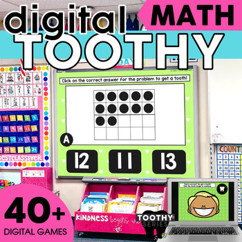 Preview of Kindergarten Math Games Activities & Review - Digital Toothy® - Digital Resource