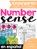 Kindergarten Math Printables in Spanish