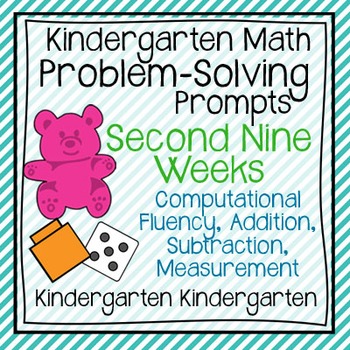 Preview of Kindergarten Math Problem Solving Prompts 2nd Nine Weeks