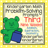 Kindergarten Math Problem Solving Prompts 3rd Nine Weeks