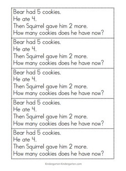Kindergarten Math Problem Solving Prompts for the Entire Year | TpT