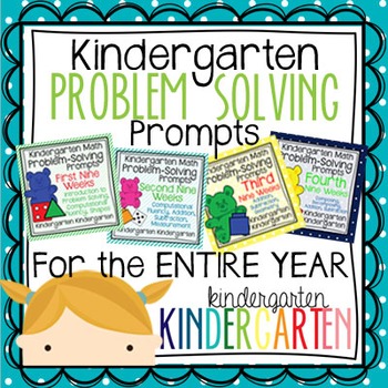 Preview of Kindergarten Math Problem Solving Prompts for the Entire Year