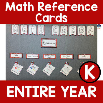 Preview of Kindergarten Math Reference Cards ENTIRE YEAR Concepts in Action
