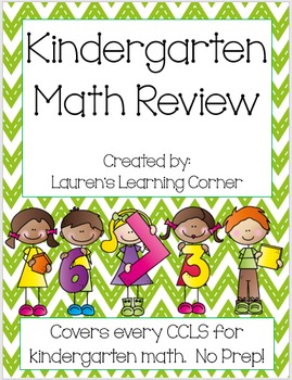 Preview of Kindergarten Math Review
