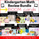 Kindergarten Math Review Bundle! 10 Digital Task Card Deck