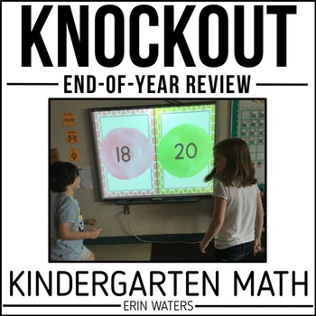 Preview of Kindergarten Math Review Games - End of the Year Review - Knockout