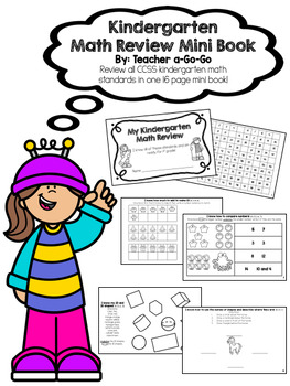 Preview of Kindergarten Math Review MiniBook
