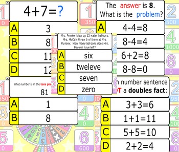 Kindergarten Math Review Quiz-E End Of The Year Quiz By Ktsugarfreeman