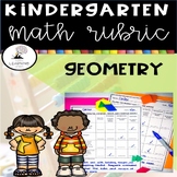 Kindergarten Math Rubric GEOMETRY | Assessments Data Collection