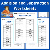 Kindergarten Math-Simple Addition and Subtraction Worksheets