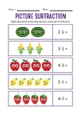 Kindergarten Math - Simple Addition and Subtraction Worksh