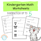 Kindergarten Math Skills with Subtraction up to 5  for Free