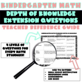 Kindergarten Math Standard DOK Extension and Differentiati
