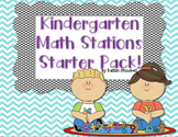 Kindergarten Math Stations Starter Pack!