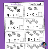 Kindergarten Math: Subtraction within 5 with Pictures {Pra