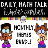 Kindergarten Math Talks Bundle - Monthly Themes Digital an