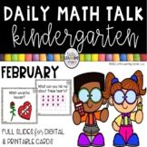 Kindergarten Math Talks  FEBRUARY  Digital and Printable