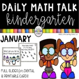 Kindergarten Math Talks - January - Digital and Printable