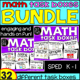 Math Task Boxes - BUNDLE (set 1 & 2)