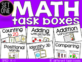 Kindergarten Math Task Boxes - SET ONE