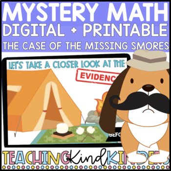 Preview of Kindergarten Math Tasks | Number Sense | Addition | Digital Mystery Math Game