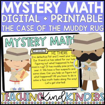 Preview of Kindergarten Math Tasks | Number Sense | Subtraction | Digital Mystery Math 