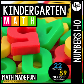 Preview of Kindergarten Math: Unit 1 Numbers 1-10