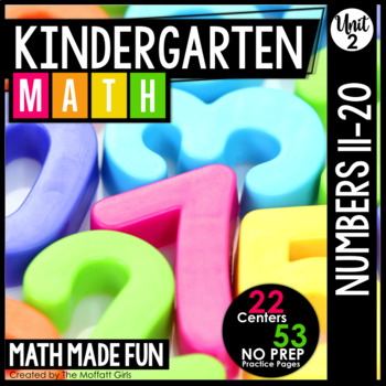 Preview of Kindergarten Math: Unit 2 Numbers 11-20