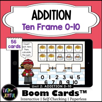 56 Dry Erase Laminated Card Kindergarten Addition Facts Ten Frame Cards 