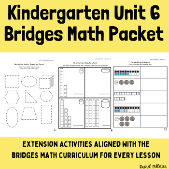 Preview of Kindergarten Math Worksheets - Unit 6