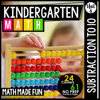 Preview of Kindergarten Math: Unit 6 Subtraction