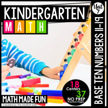 Preview of Kindergarten Math: Unit 7 Place Value (Numbers 11-19)