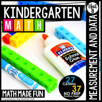 Preview of Kindergarten Math: Unit 8 Measurement and Data