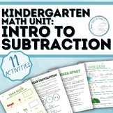 Kindergarten Math Unit Introduction to Subtraction Takeawa
