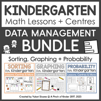 Preview of Kindergarten Math Units: Data Management BUNDLE