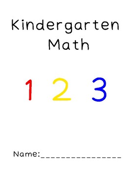 Preview of Kindergarten Math Workbook